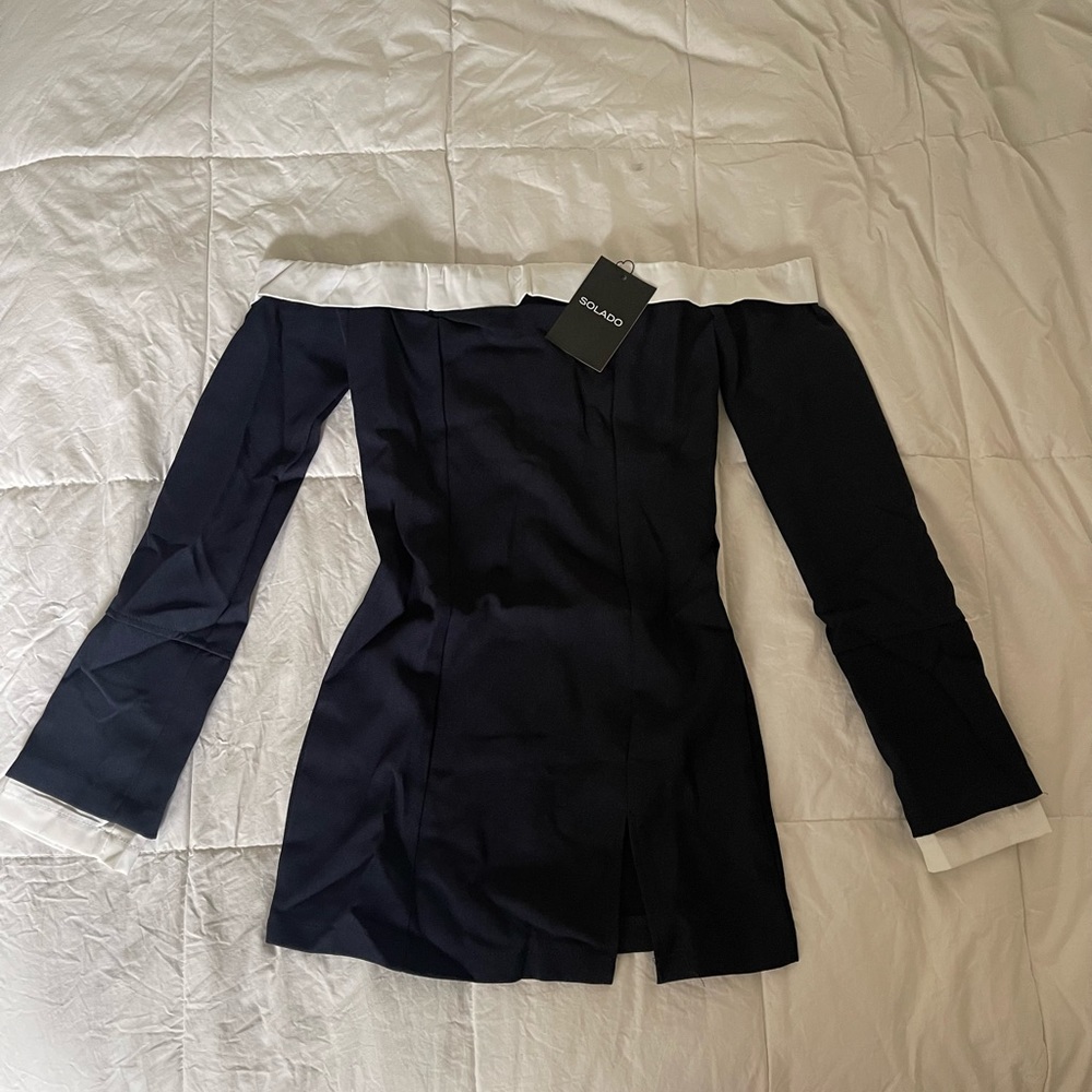 *NEW NEVER WORN* Solado Navy blue dress